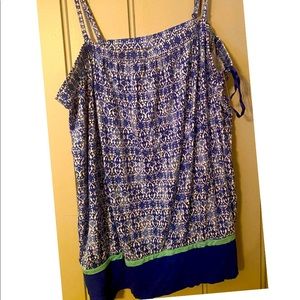 Lane Bryant tank, remove straps for tube top -NWT